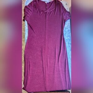 Rabbit Designs Dress Women's Size 14M Cranberry Red Made in USA Vintage